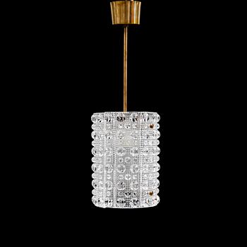 TAKLAMPA, glas, Carl Fagerlund, Orrefors, 1900-talets andra hälft.