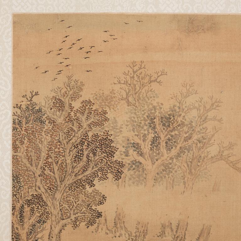 An album with 12 paintings by Qing dynasty artists, circa 1900. Attributed to Zhang Jian, Shou Ping, Yang Jin, after.