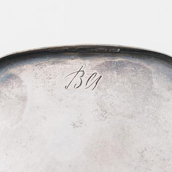 Bertel Gardberg, a pair of silver candleholders for Kultakeskus, Hämeenlinna 1958.