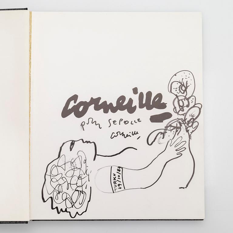 Beverloo Corneille, Book, "Corneille Aujourd'hui - Corneille Today" by André Laude. With illustrated dedication by the Artist.