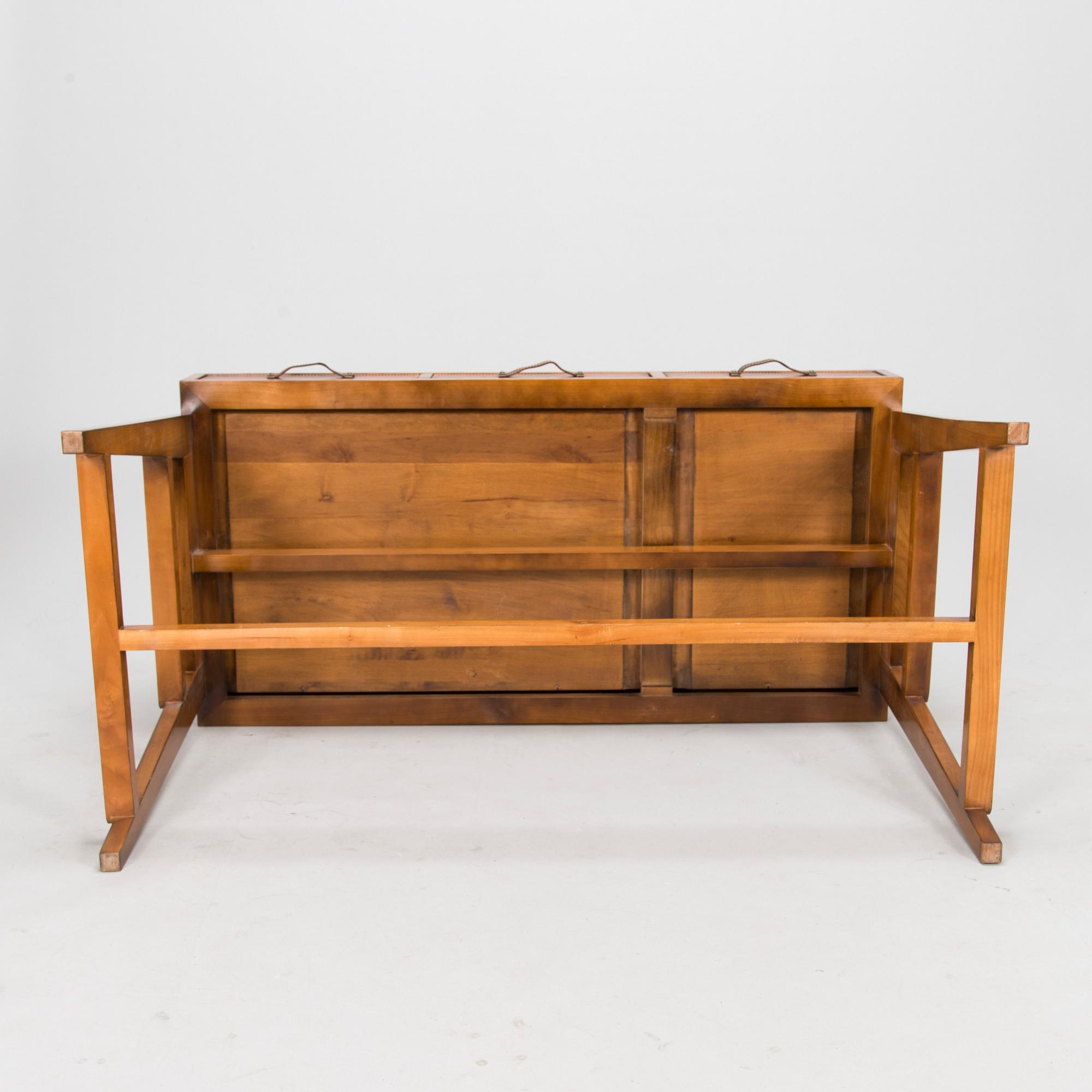 Desk and chair, late 20th century.