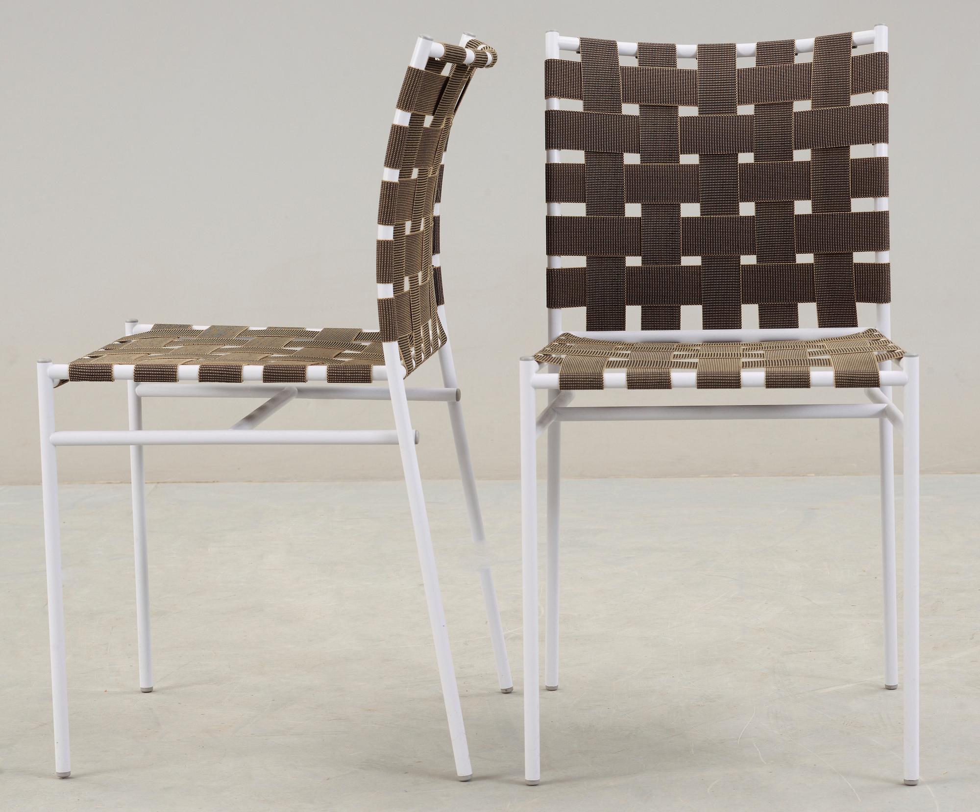 STOLAR/TRÄDGÅRDSSTOLAR, 6 st, "Tagliatelle", Jasper Morrison, formgiven 2011.