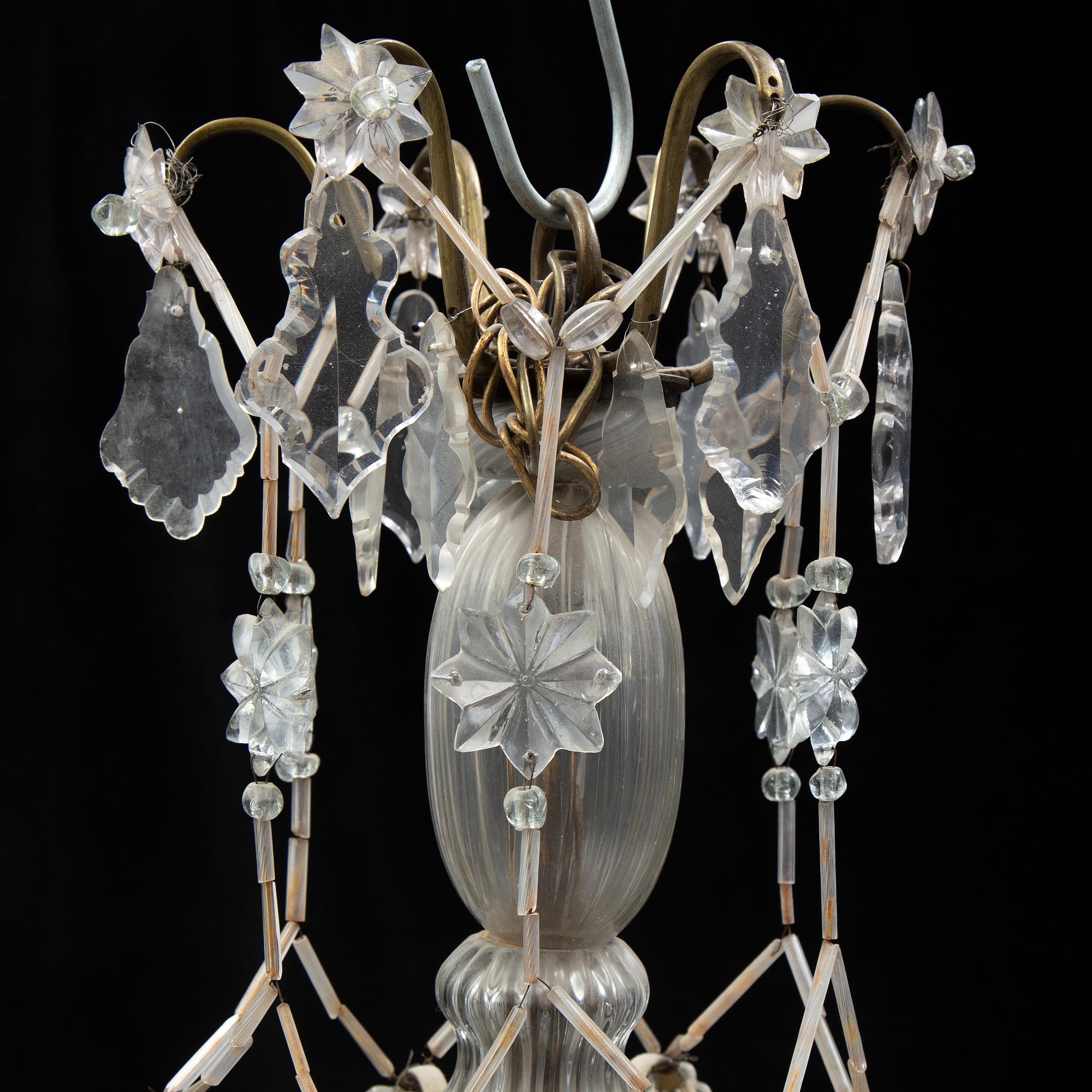 A Swedish Rococo chandelier, second half of the 18th century. - Bukowskis