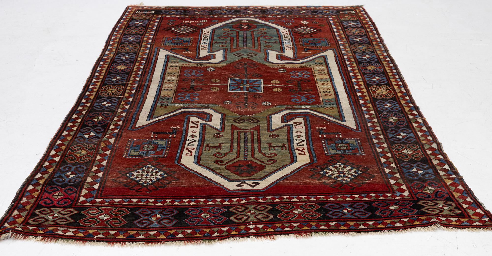 Matta, antik Sewan Kazak, södra Kaukasus, ca 295 x 180 cm.