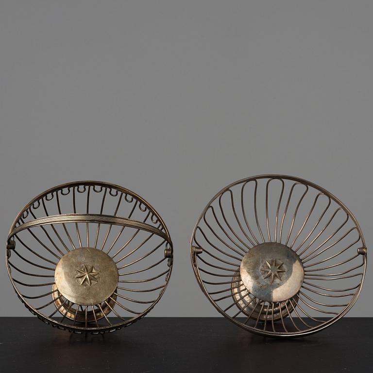 Two matched late Gustavian bread baskets, early 19th century.
