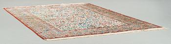 A CARPET, "Golo Bolbol" (="Flower and bird"-motive), a silk Esfahan figural, ca 337 x 243,5 cm, Mohammad Seirafian.