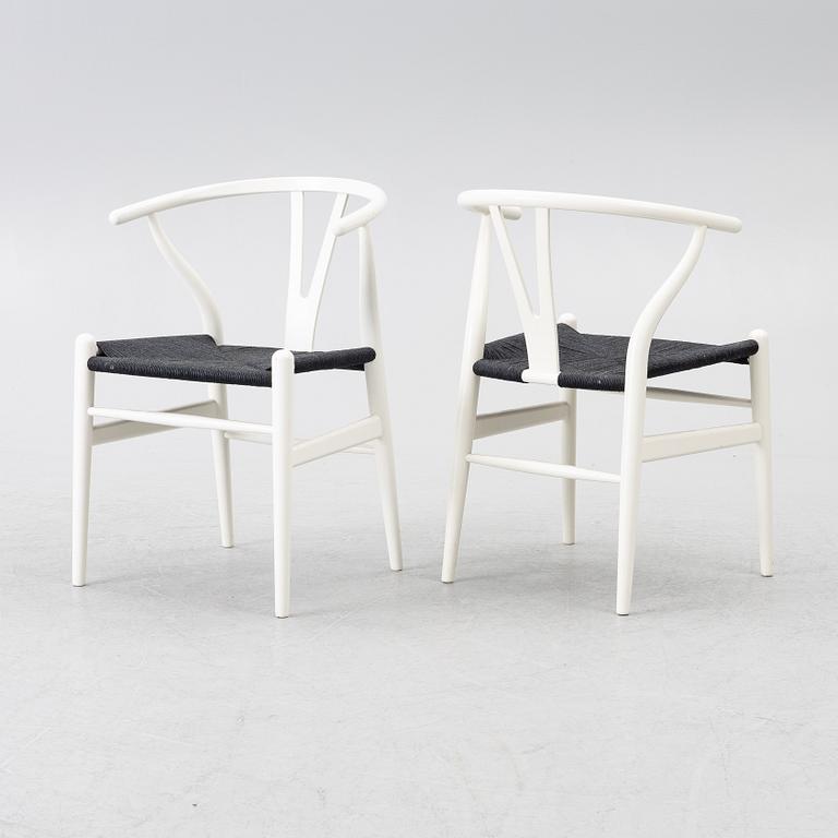 Hans J. Wegner, chairs, 6 pcs, model CH24, "The Wishbone Chair," Carl Hansen & Son, Denmark.