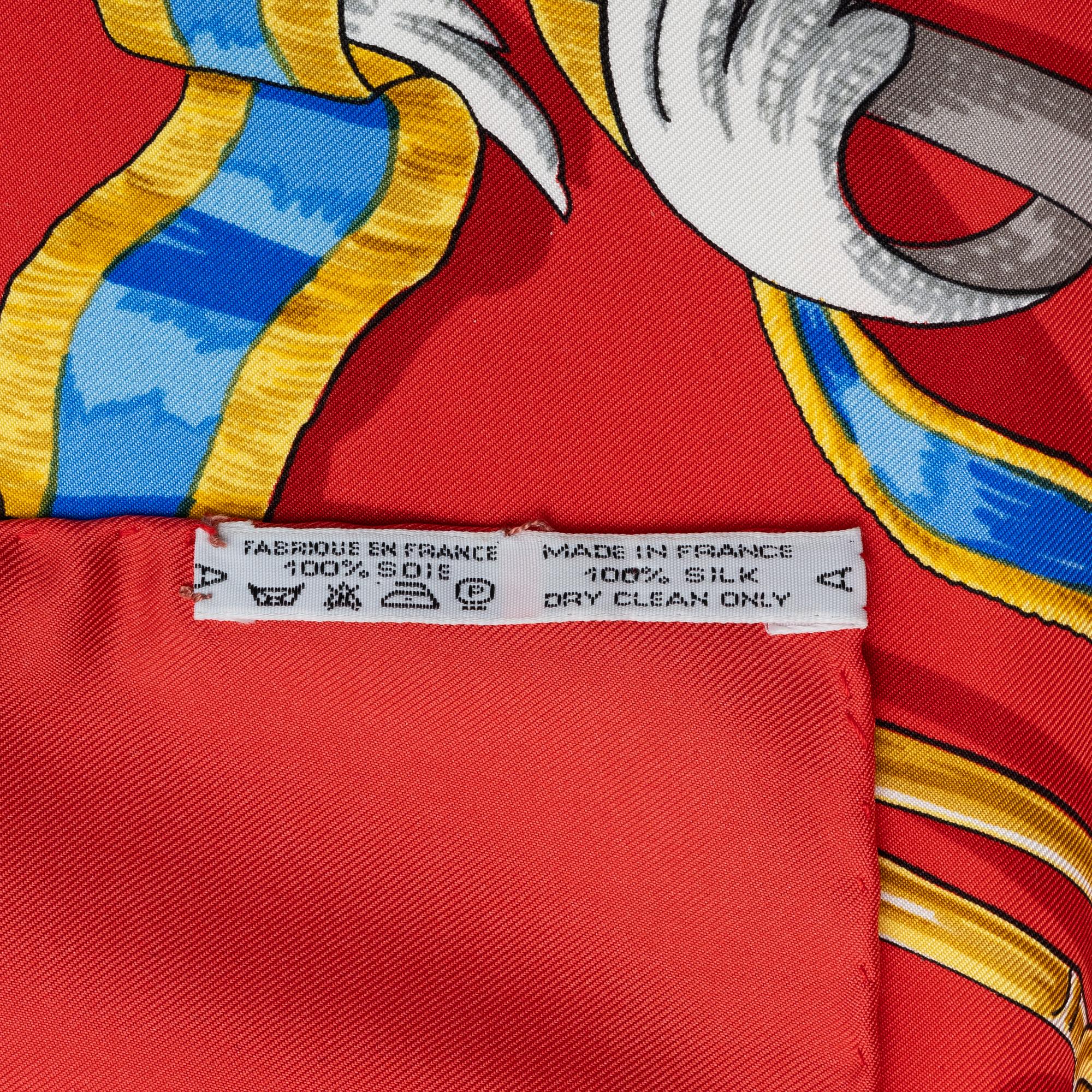 Hermès, scarf, "Le Mors A La Conétable".