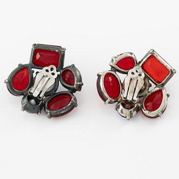 Elsa Schiaparelli, örhängen, ett par, vintage.