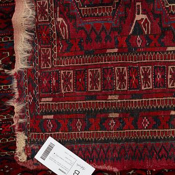 Matto/a bag, an antique Tekke chuval, Turkmen, ca  80-85 x 146-157 cm.