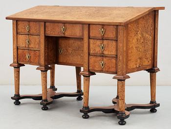 A Swedish late Baroque 18th century writing desk with fall front.