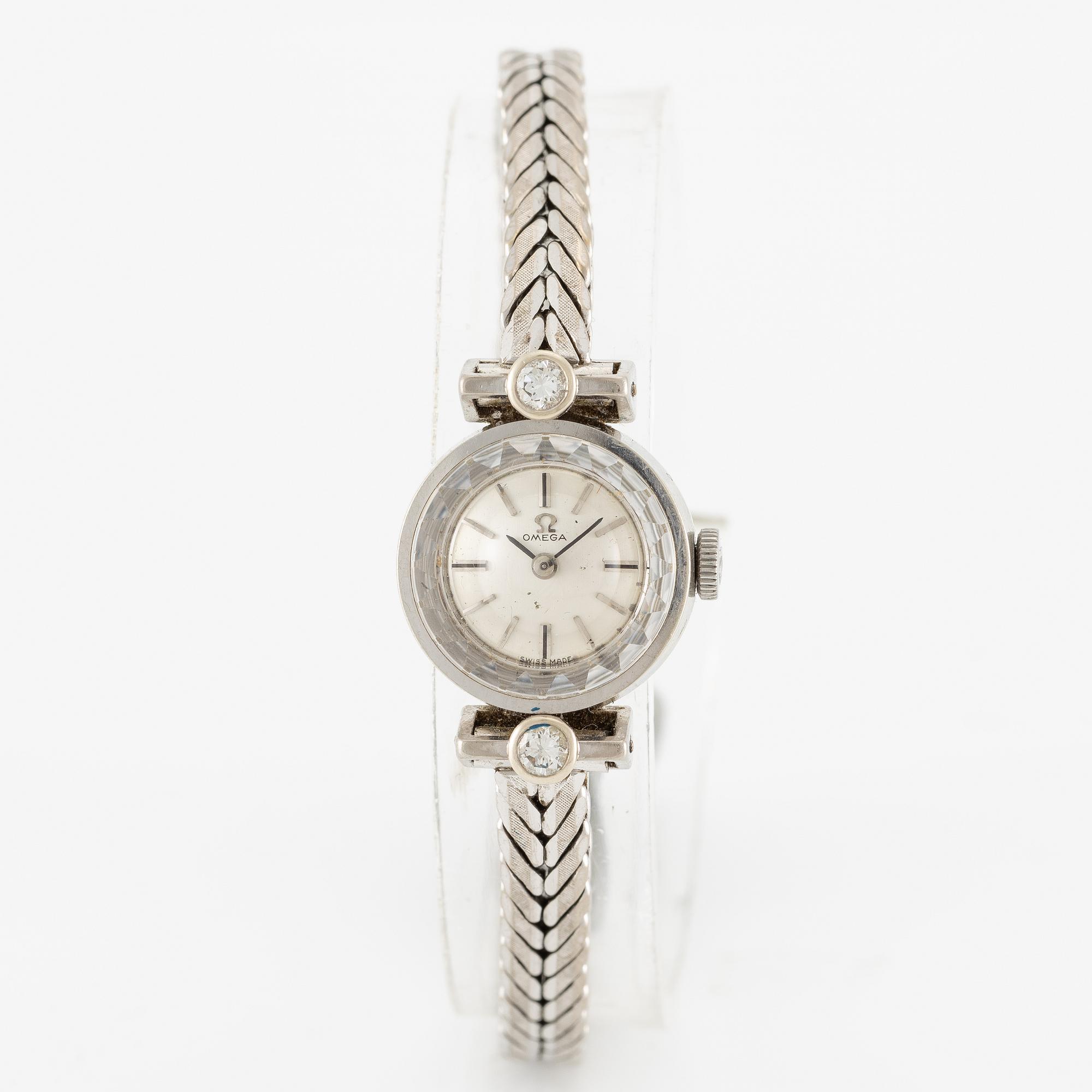 Omega, armbandsur, 18K guld, 17 mm.