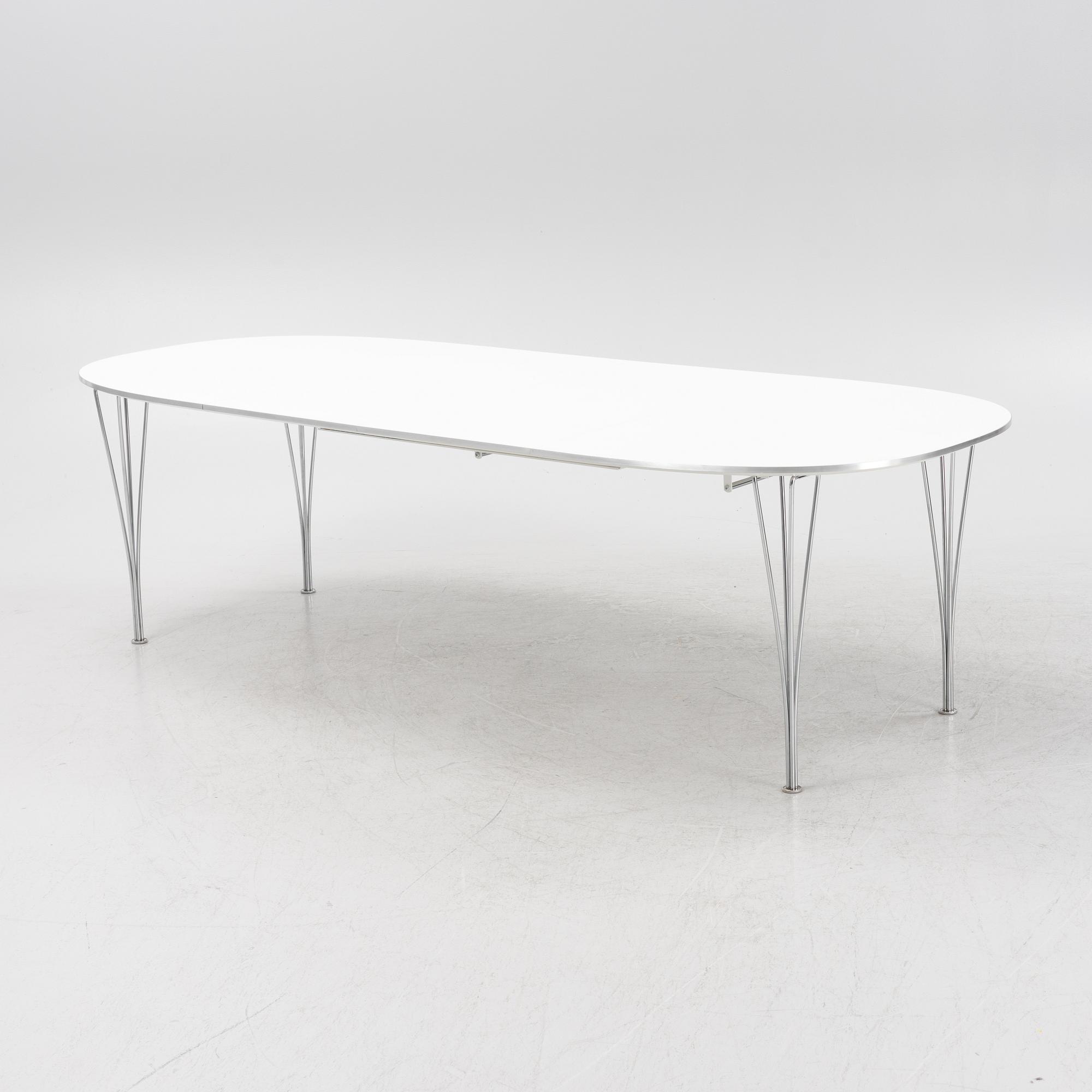 Bruno Mathsson & Piet Hein, matbord, "Superelips" för Fritz Hansen, Danmark.