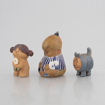 Lisa Larson, three figurines, Gustavsberg.