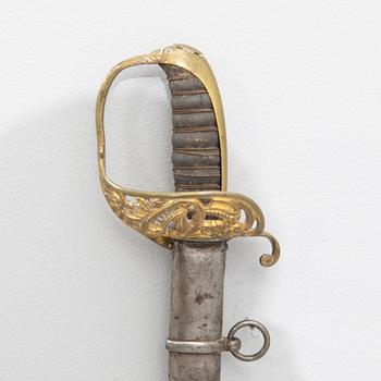 Sabel m/1859 för officer vid Infanteriet.
