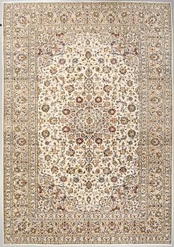 A Keshan rug, 350 x 241 cm.