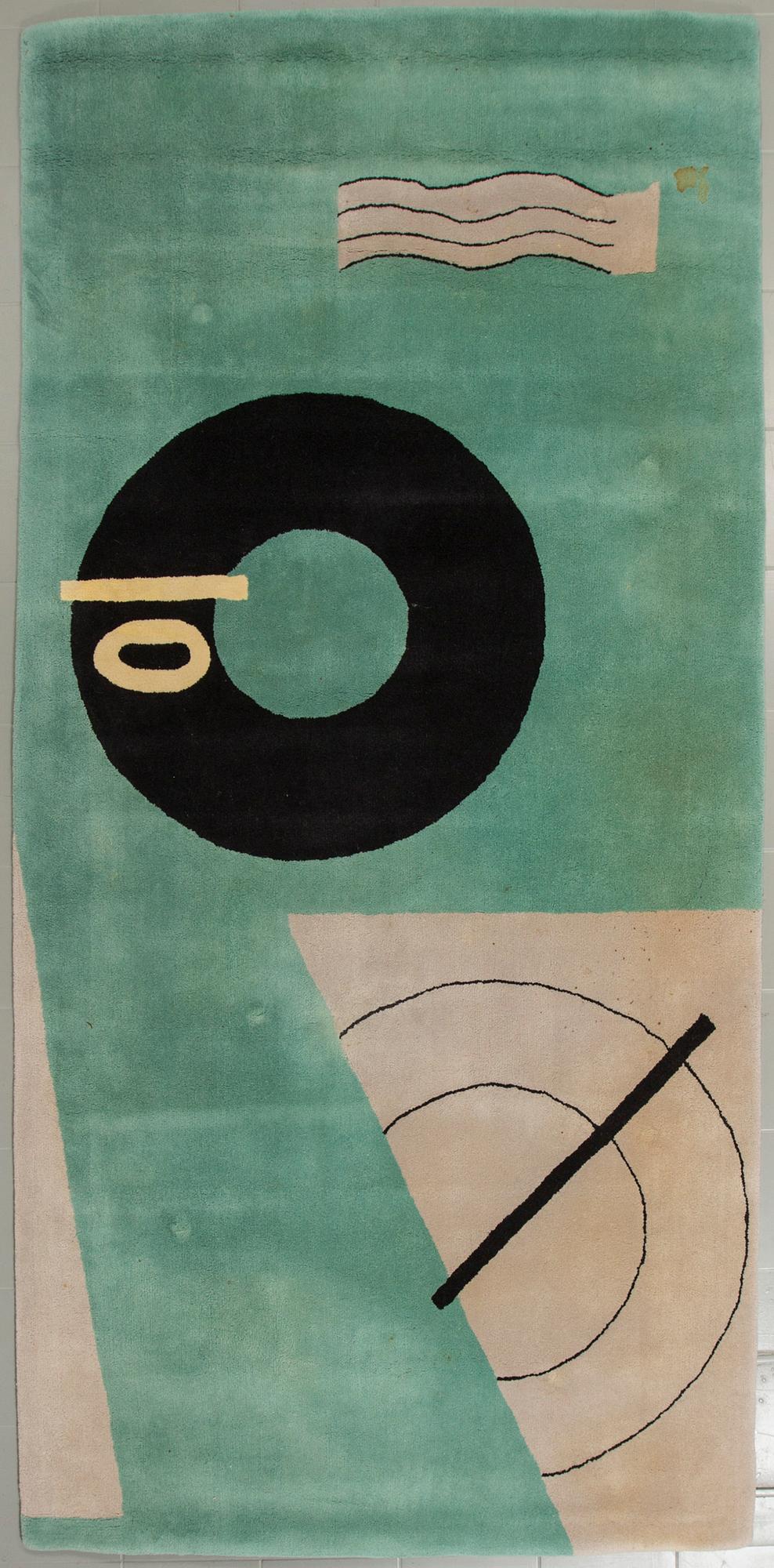 A handmade "Marine D'abord" by Eileen Gray for Gruber Design, 330 x 160 cm from the second half of the 20th century.