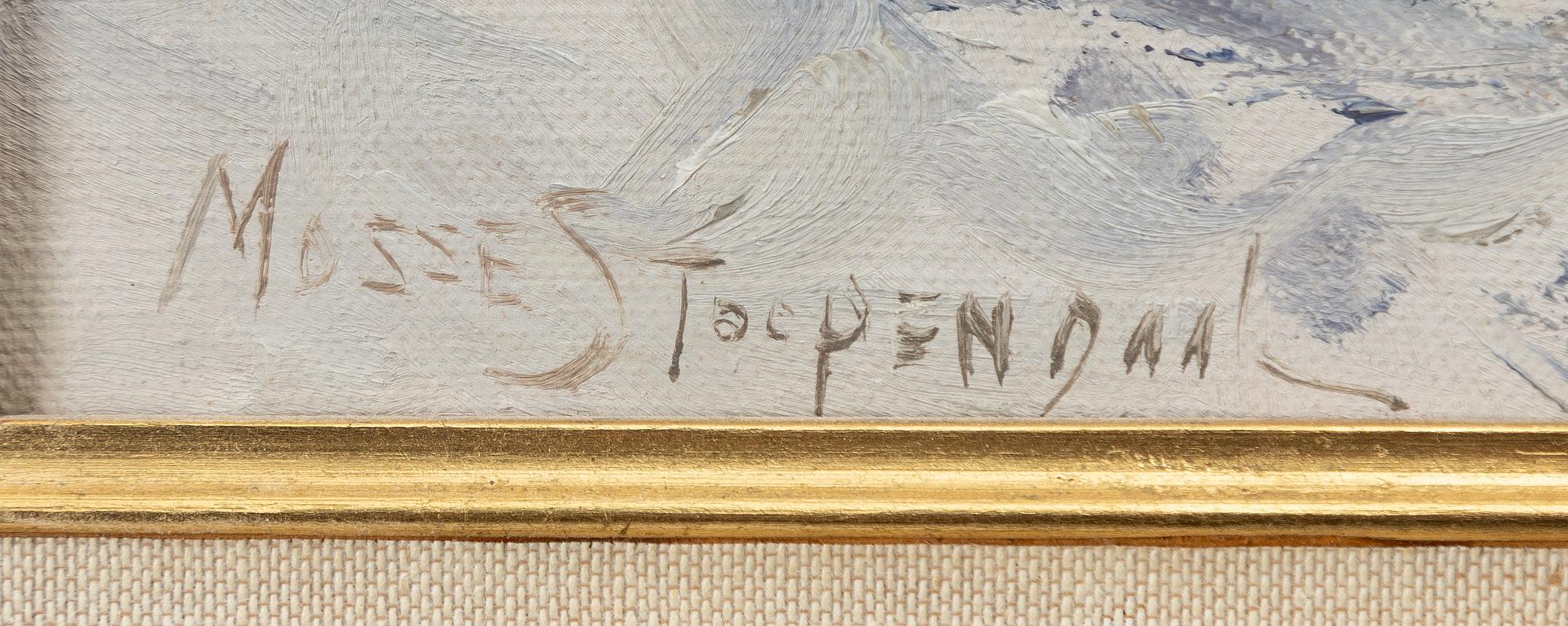 Mosse Stoopendaal, Hare i vinterlandskap.