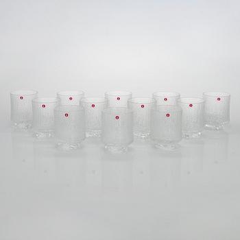Tapio Wirkkala, an 'Ultima Thule' 14-piece glassware set for Iittala. Designed in 1968.