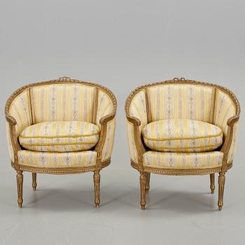 BERGERER, ett par, Louis XVI-stil, omkr år 1900.