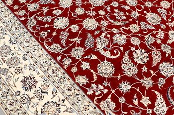A carpet, Nain Part Silk, so called 6LAA, ca 356 x 260 cm.