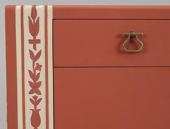 A Carl Malmsten lacquered and carved sideboard, Stockholm probably 1930's.