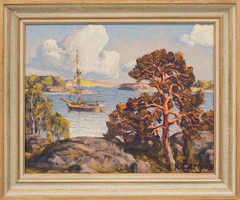 KARL BERGMAN, oljemålning på duk, signerad.