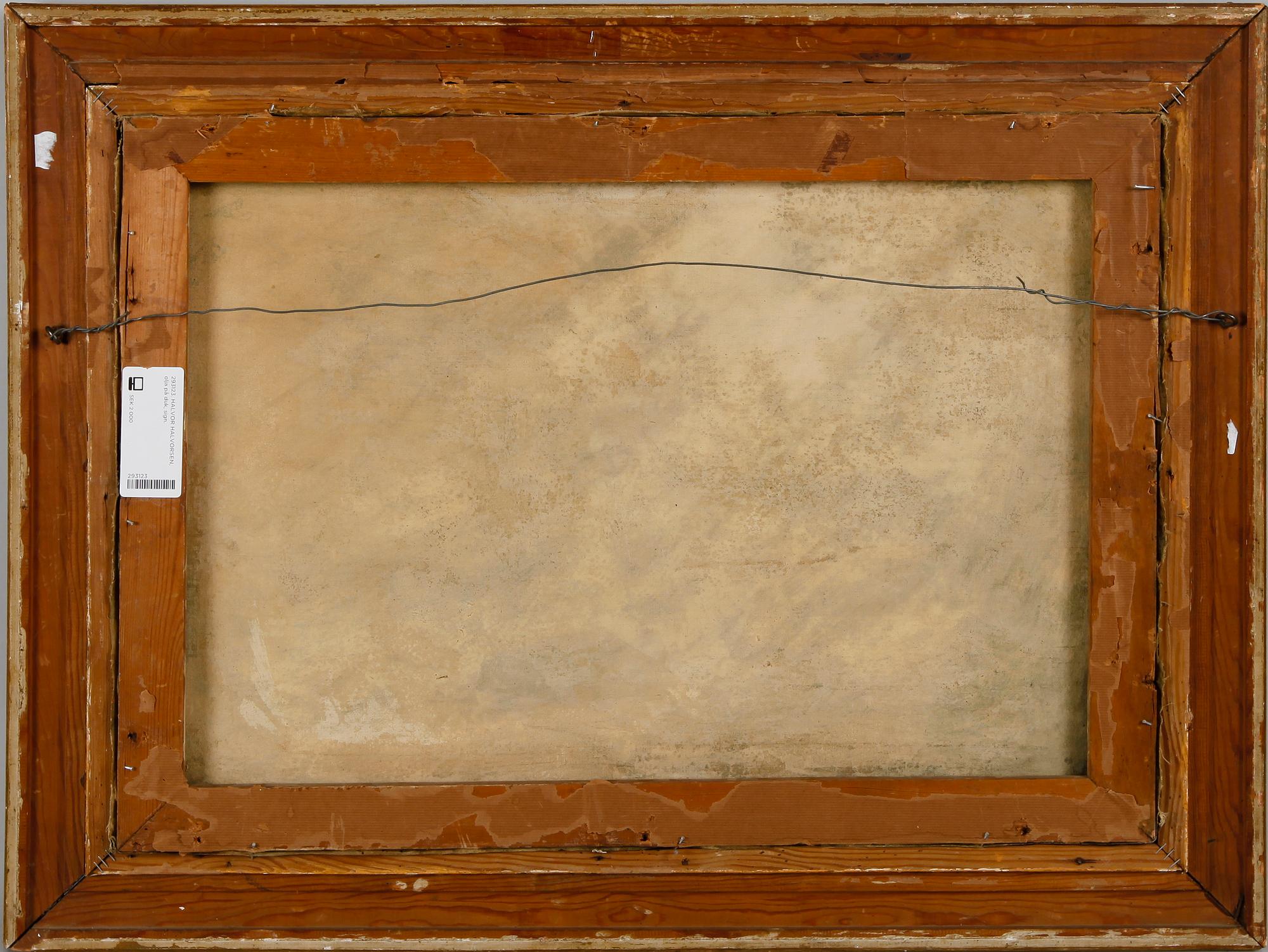 HALVOR HALVORSEN, olja på duk, sign.