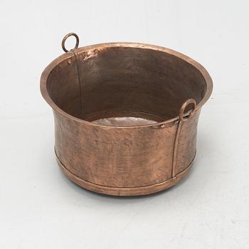 A copper vessel, 19th Century.