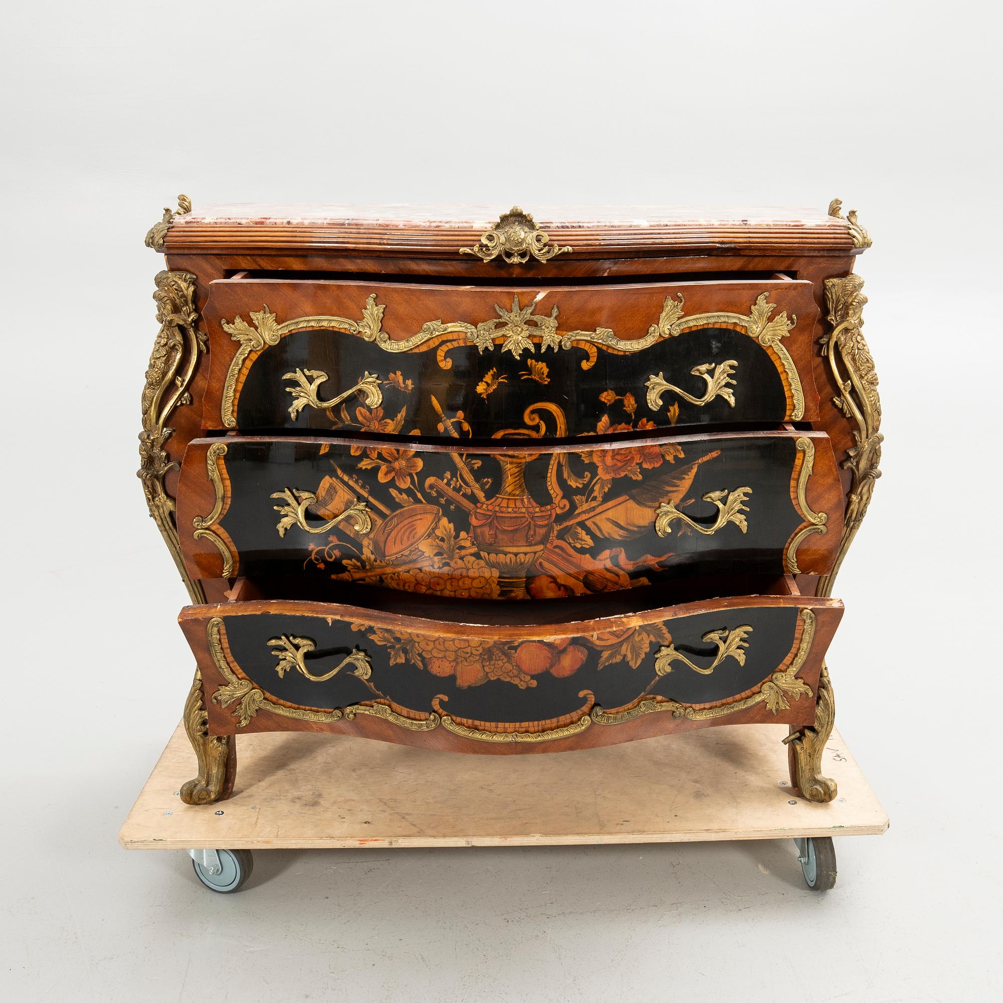 Bureau, probably Italy, Rococo style.