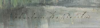 Charlotte Wahlström, oil on canvas, signed.