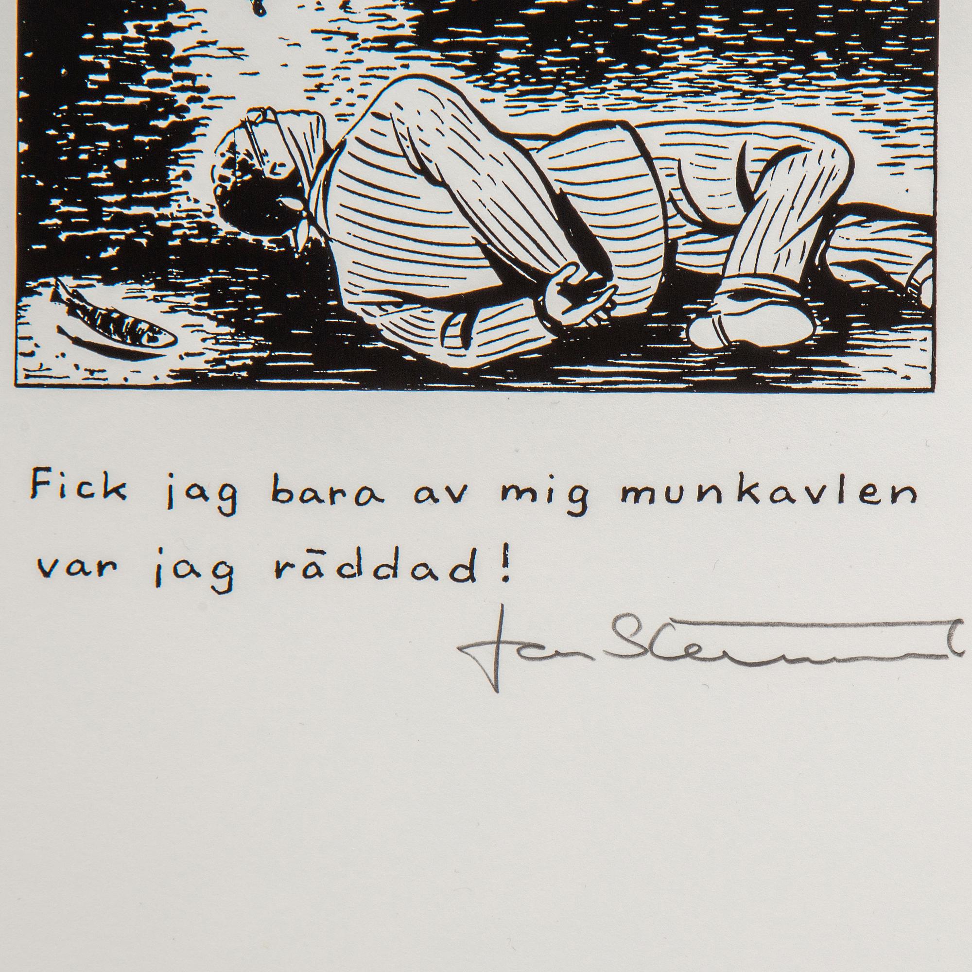 Jan Stenmark, screentryck. Signerad samt stämpelnumrerad 86/100.