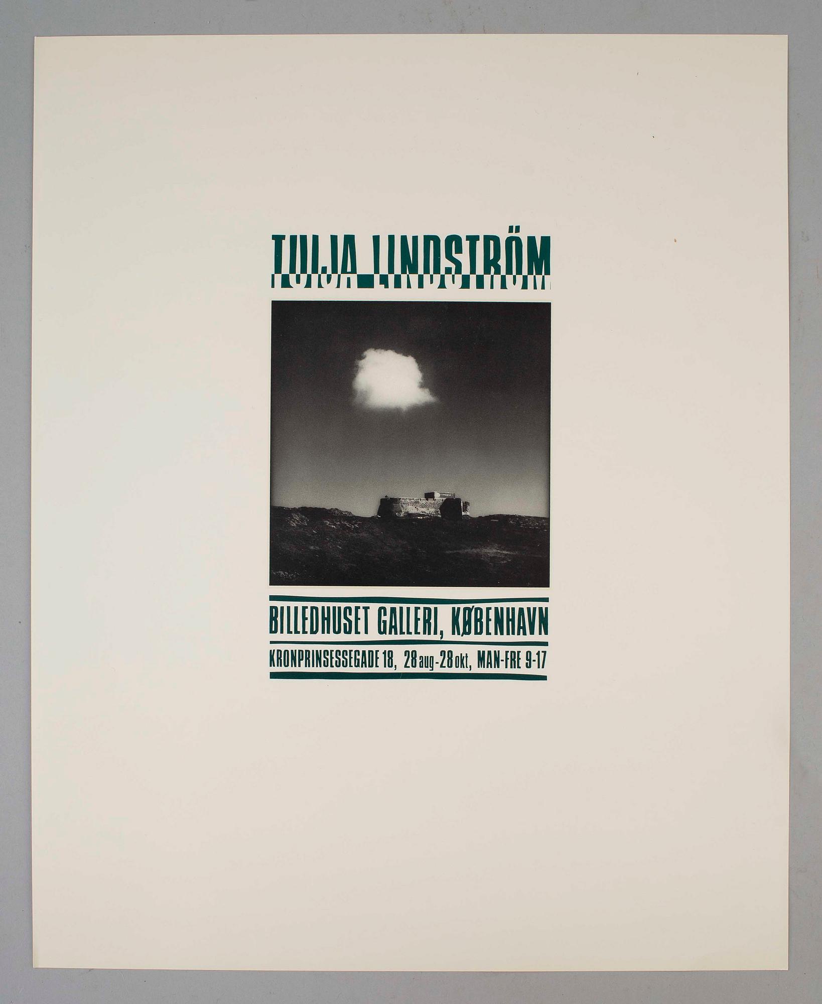TUIJA LINDSTRÖM, Utställningsaffischer 3 st, offset.