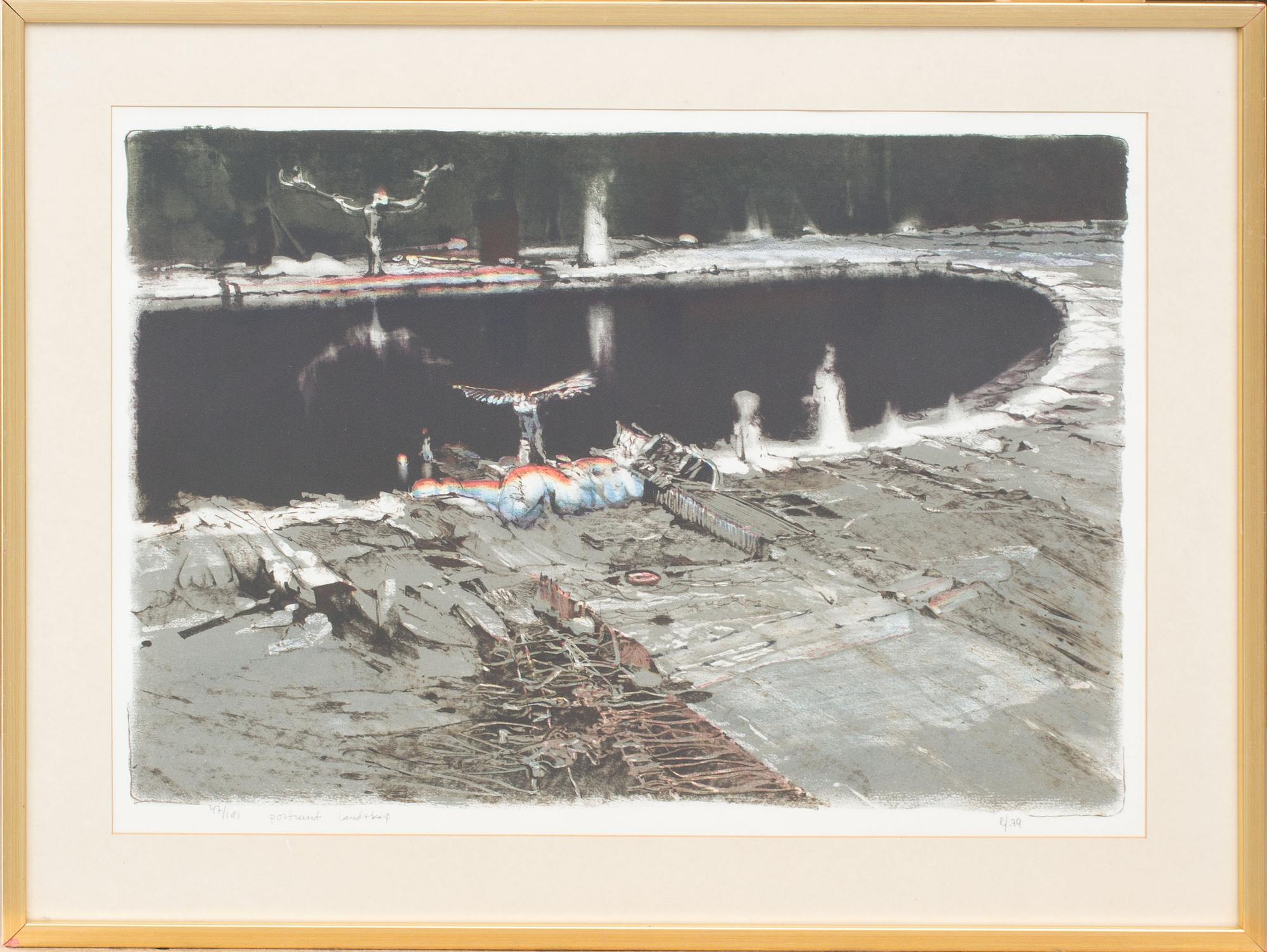 ROJ FRIBERG, färglitografi, monogramsignerad, daterad 79 och numrerad 47/191.