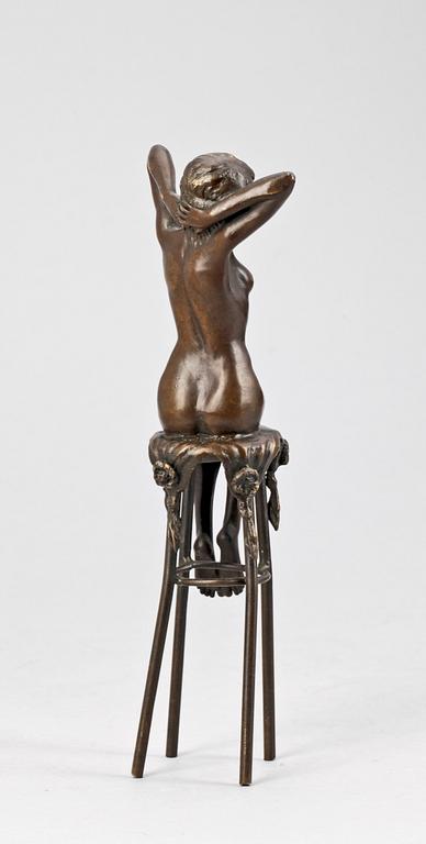 DEMETRE CHIPARUS, skulptur, brons, sign. 1900-tal.