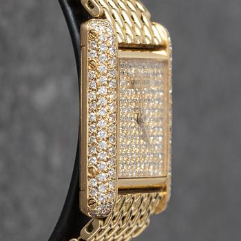 Cartier, Tank, "Pavé Dial", "Diamond Case", ca 1981.