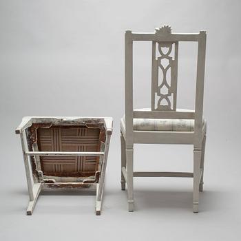 STOLAR, ett par, gustavianska, Lindome, sekelskiftet 1800.