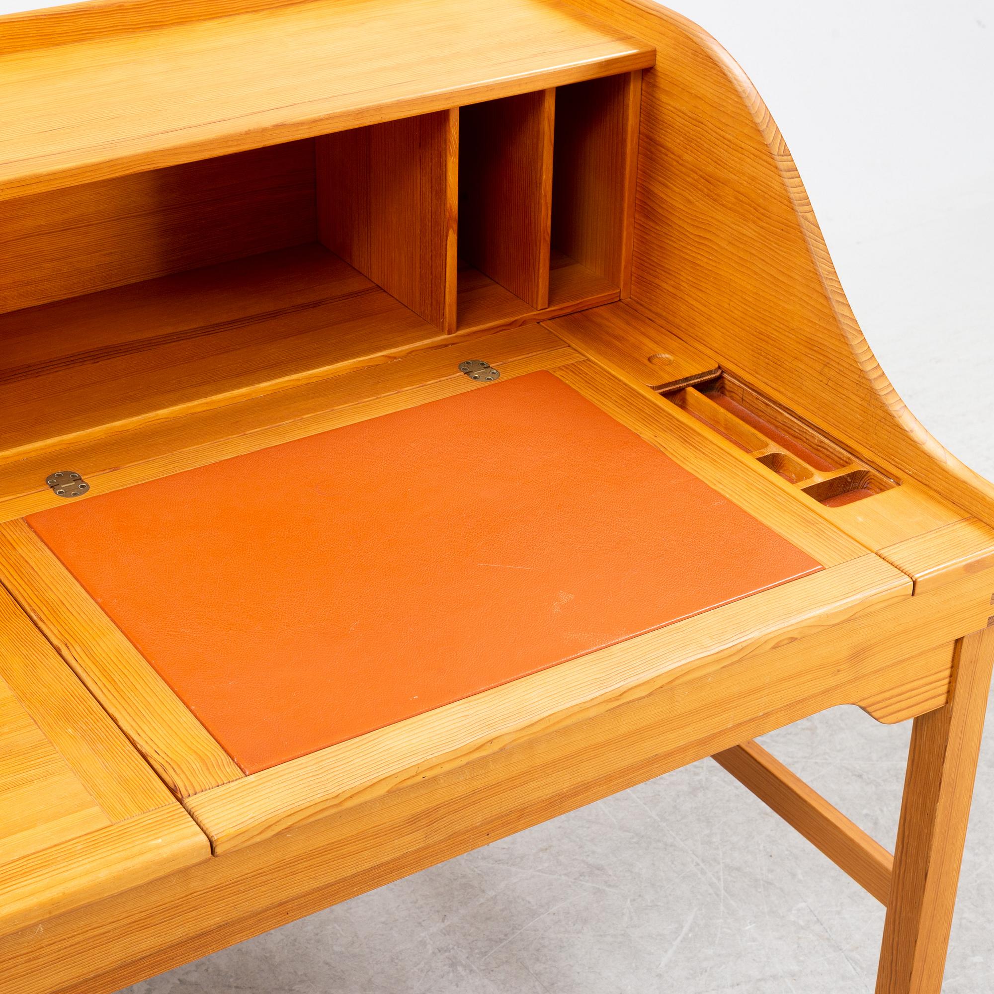 Andreas Hansen, an oregon pine secretaire, Hadsten Träindusti, Denmark, mid 20th century.