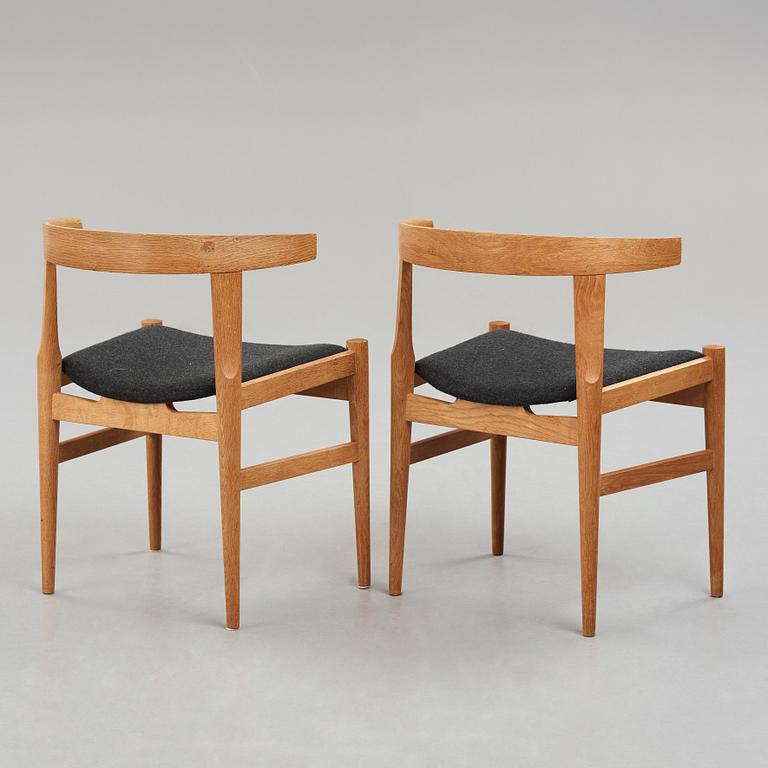 HANS J WEGNER, stolar 1 par, "CH21", Carl Hansen & Søn, Danmark, 1950-60-tal.