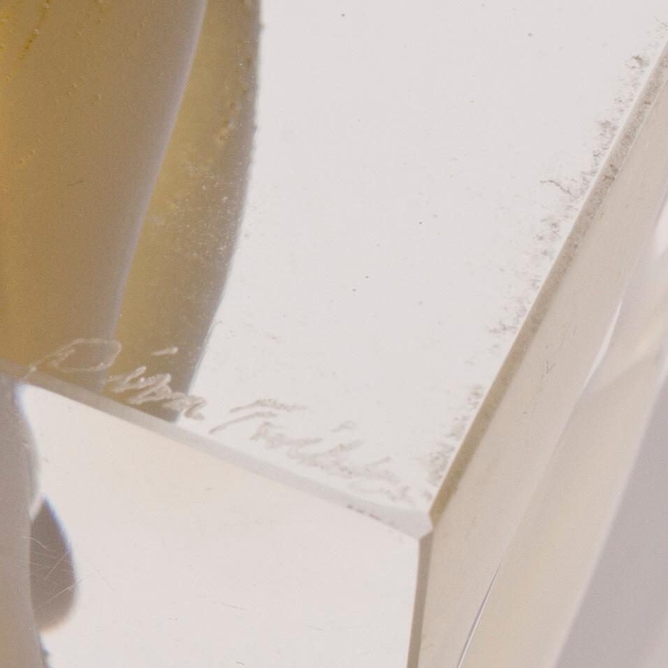 ÅRSKUB, glas, signerad Oiva Toikka, Nuutajärvi 1989, numrerad 232/2000.