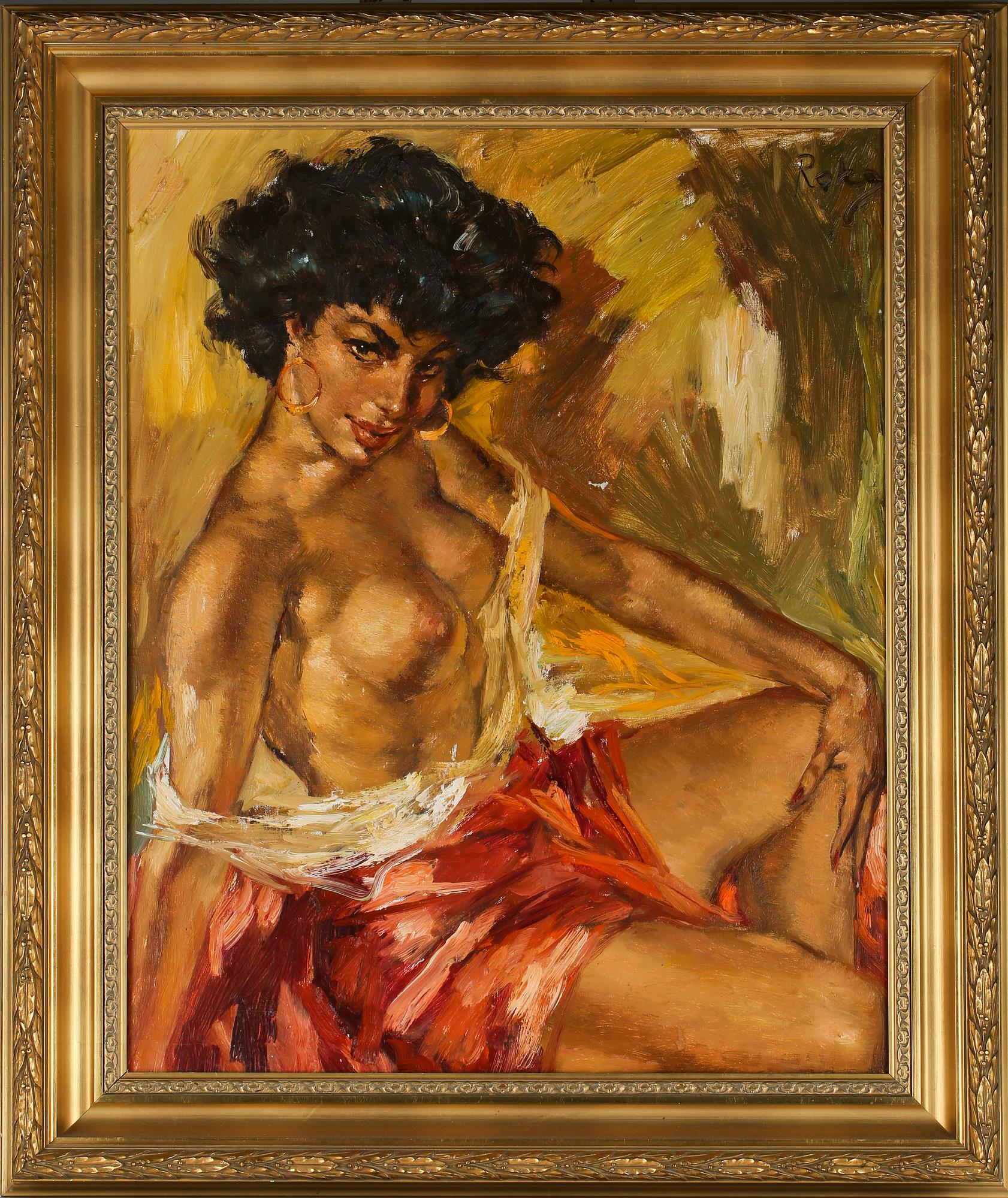 CHARLES ROKA, olja på duk, signerad.