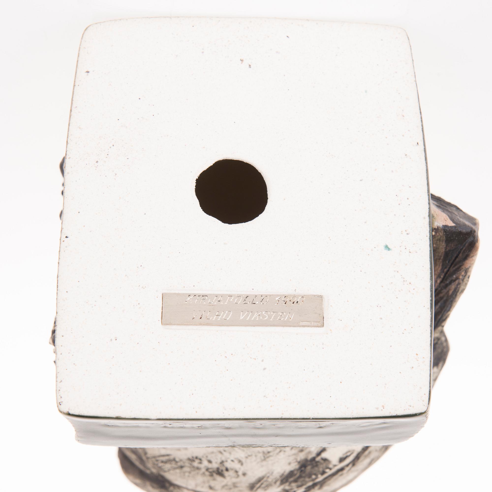 GUNVOR OLIN-GRÖNQVIST, skulptur, keramik, signerad i godset GOG Arabia Finland.