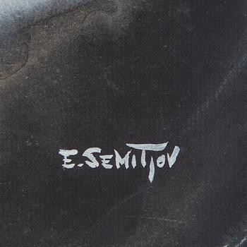 Eugen Semitjov, blandteknik, signerad.