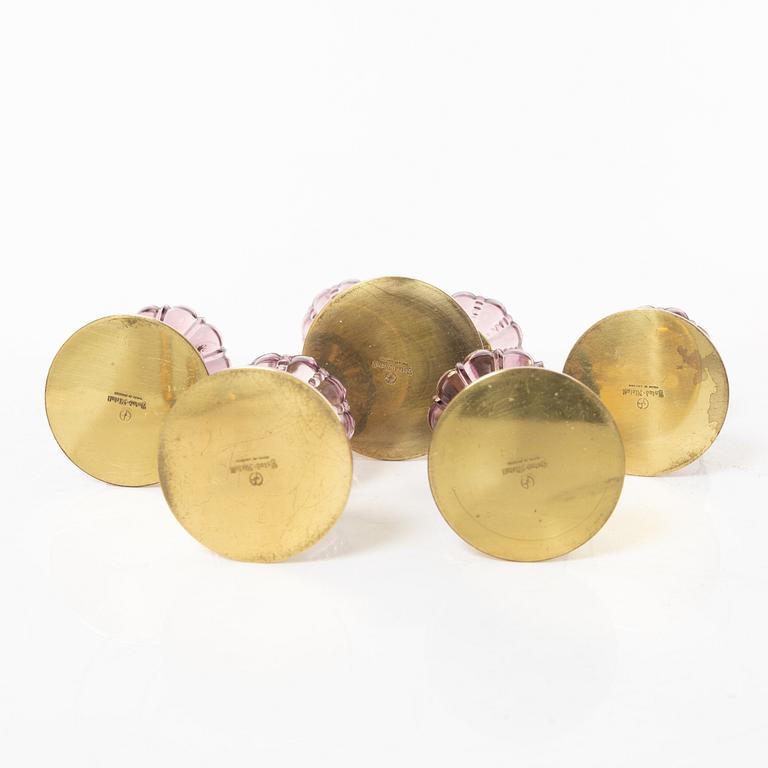 Gunnar Ander, candle holders 7 pcs, Ystad Metall. 20th century, second half.