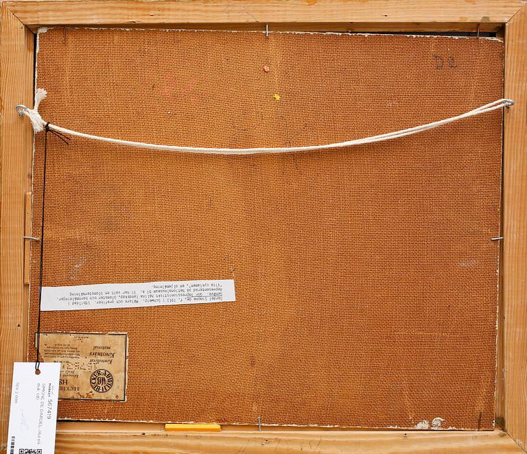 SIMONE DE DARDEL, olja på duk, signerad.