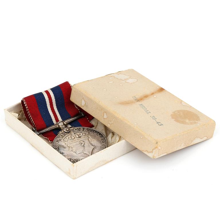 KRIGSMEDALJ, Storbritannien, War Medal 1939-45.