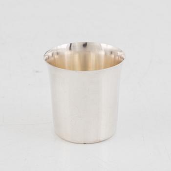 A set of twenty Swedish silver cups, including Tore Eldh, Ceson, Gothenburg 1981.
