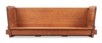 536. An Axel Einar Hjorth 'Lovö' stained pine sofa, Nordiska Kompaniet, Sweden 1930's.