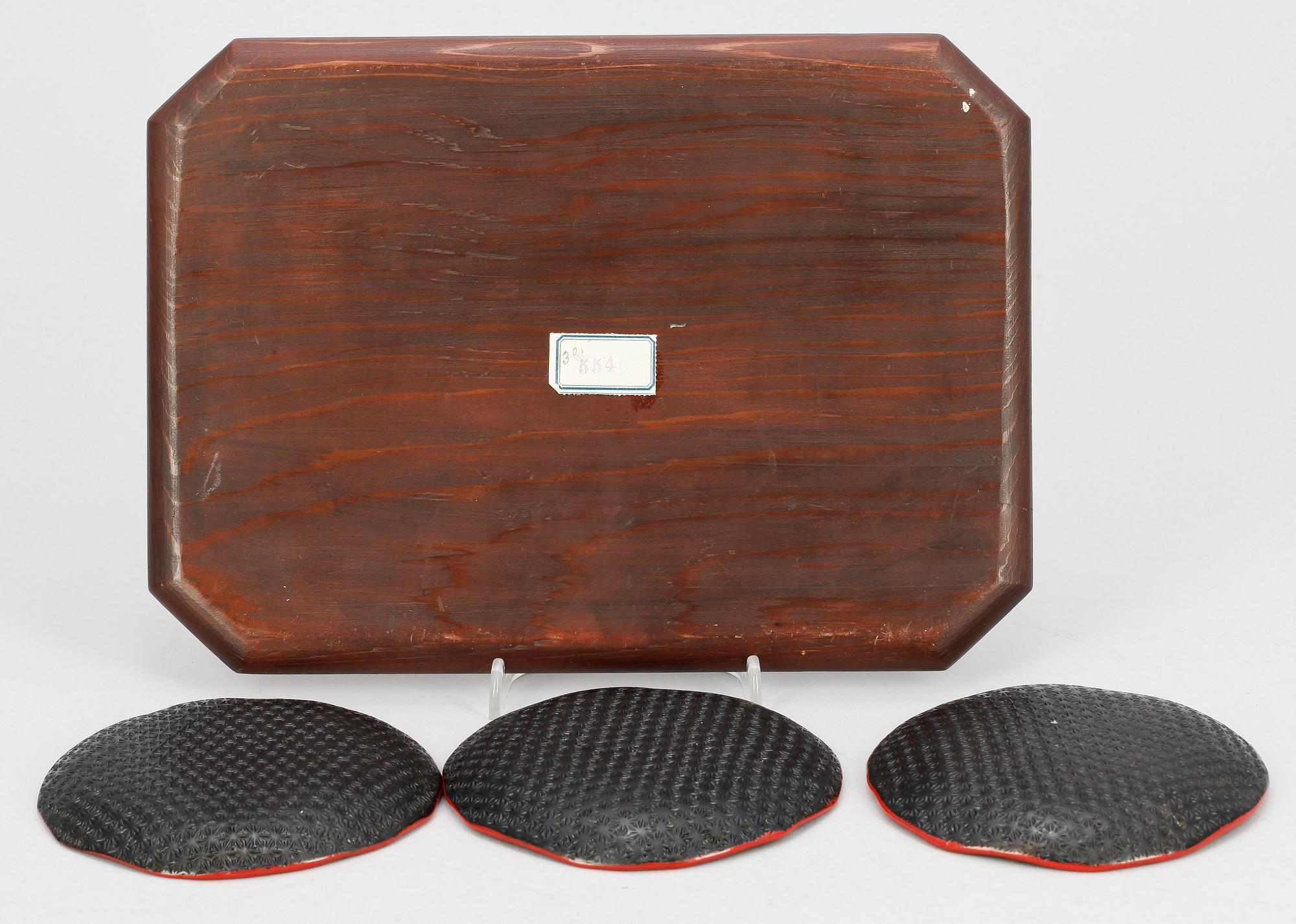 PARTI FÖREMÅL, 4 delar,  Japan, 1900-tal.
