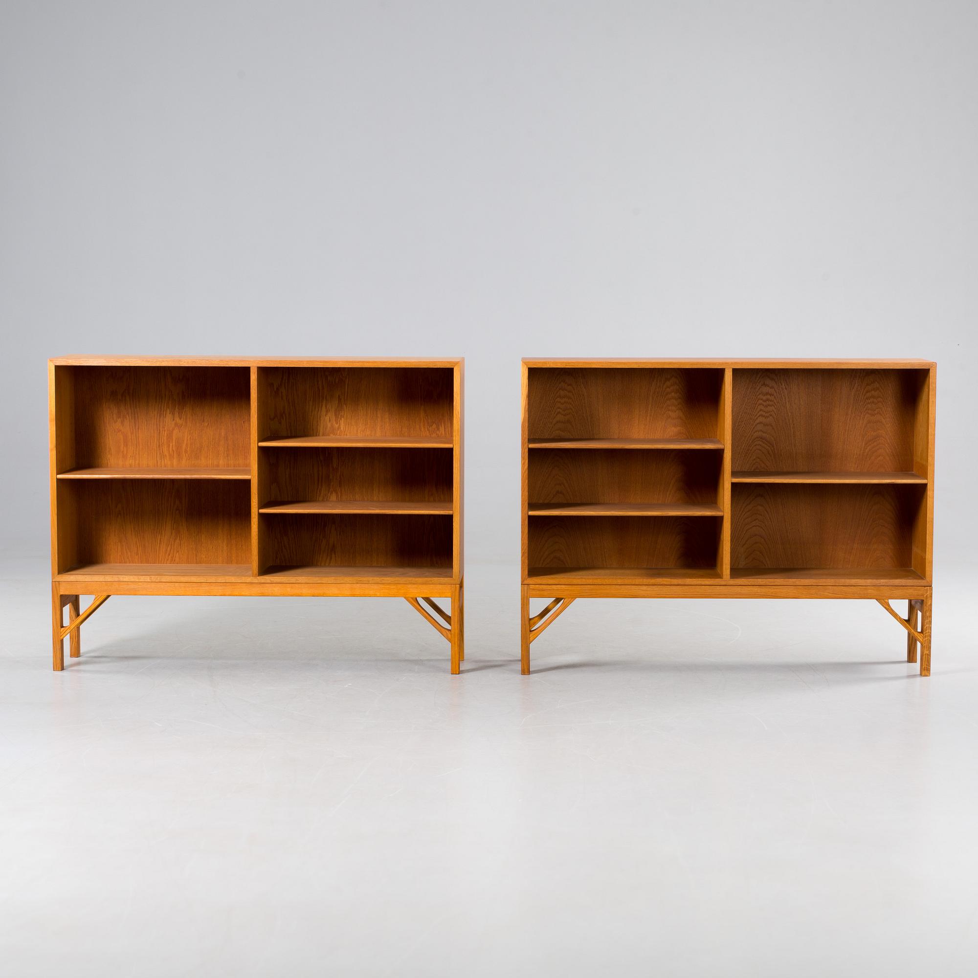 A PAIR OF BOOKSHELVES BY BØRGE MOGENSEN, C.M Madsen, FDB Furnitur.